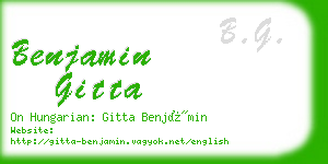 benjamin gitta business card
